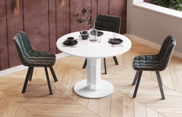 Stół rozkładany SOLO LUX - Biały / Biały